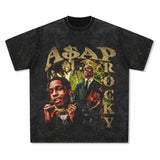 Asap Rocky T Shirts Travis Scott Short Sleeve Eminem ASAP TentacionT-Shirt