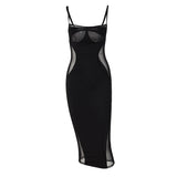 Women Dresses Spring Mesh Slim Fit Dress