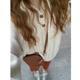 Women Knitwear Fall Winter Hooded Knitwear Loose Sweater