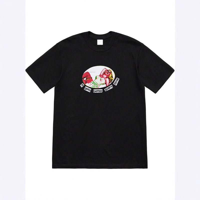 Mens T-shirts 19SS It Gets Better Every Time Tee Blonde T-shirts Cotton