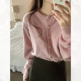 Women Knitted Cardigan Autumn and Winter Loose Casual Knitted Cardigan Jacket