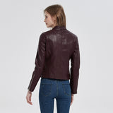 Women Leather Jacket Pu Women's Leather Top Women's Leather Jacket