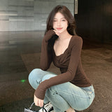 Women Tops Long Sleeve Top Fall/Winter Slim