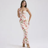 Women Dresses Spring Split Long Dress Lace Suspender Skirt