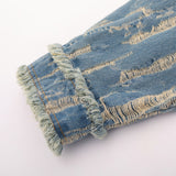 Women Jacket Denim Jacket XINGX Button Cardigan Long Sleeve Jacket