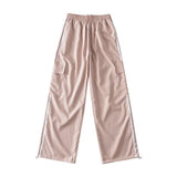 Women Sweatpants Straight Ankle Tied Sports Pants Casual Pants