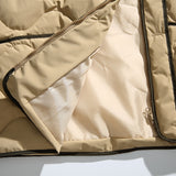 Unisex Winter Cotton Coat Baseball Collar down Jacket Vintage Liner down Jacket