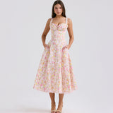 Women Dresses Floral Strap Dress Spring/Summer Female Dress