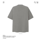 American vintage street T-shirt pure cotton men's and women's summer loose