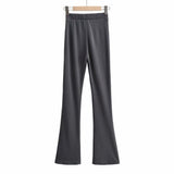 Women Sweatpants Autumn Trousers Slim Fit Bell-Bottom Pants Casual Pants