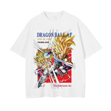 2024Men Dragon Ball Z T Shirt Anime Japanese Printed T-shirt