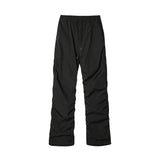 Men Sweatpants Pleated Pants Men's Hip Hop Loose Casual Straight Trousers