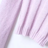 Women Sweater Knitwear Sexy off-Shoulder Sweater Chest Hollow Sweater
