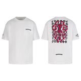Ch hip-hop t shirts ch back red sword short-sleeved loosecasual t-shirt trendy high street