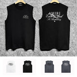 Amiri tank top sketch airplane letterprinting
