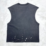 saint m t shirts s.m skull letter crewneck pullover casual tank top