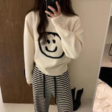 Women Knitwear Autumn and Winter round Neck Knitwear Loose Sweater