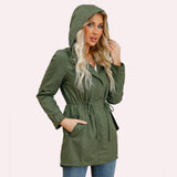 Women Trench Coat Anorak Women Spring and Autumn Coat Loose