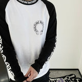 Chh Chrome Heart Long Sleeve Shirt Unisex Fashion Loose Long Sleeve Shirt