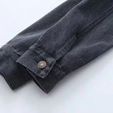 Women Jacket Slim Retro Denim Jacket Coat