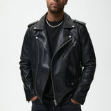 Men Motorcycle Jacket Faux Leather Motorcycle Jacket Jacket 3427/403