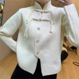 Women Knitwear Autumn and Winter Turtleneck Sweater Loose Knitted Cardigan