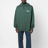 Vetements Hoodie Green Letters Printing plus Velvet Loose Sweater Hoodies
