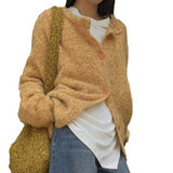 Women Knitwear Autumn round Neck Sweaters Cardigan