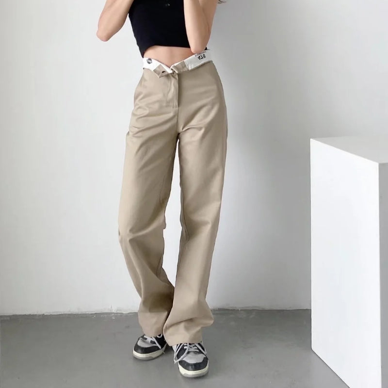 Women Sweatpants Jeans Summer Straight Loose Wide Leg Pants