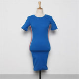 Women Dresses Sexy round Neck Short Sleeves and Skirt Dress