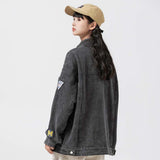 Unisex Jacket Autumn Vintage Denim Jacket