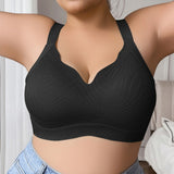 Full figure bra women's push-up lace