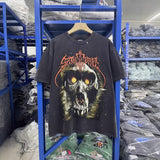 saint m t shirts s.m skull monkey graphic crew neck short sleeve tee