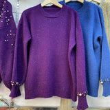 Women Knitwear Autumn and Winter round Neck Knitwear Loose Sweater