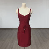 Women's Evening Dress Bandage Dress V Neck Sling Bandage Dress