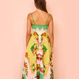 Women Dresses Sexy Spaghetti-Strap Floral Print Sleeveless Dress (Jrm0409)