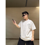 Ch hip-hop t shirts high streetch short sleeve cross embroiderlogosloosecasualamerican heavy weight short sleeve