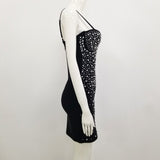 Women's Evening Dress Beaded Sexy Slim V-neck Hip Sling Dress