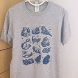 Cats Stars Printed T Shirt Letter Funny Quetes Printing