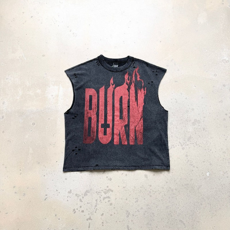 saint m t shirts s.m letter print limited edition pullover casual tank top