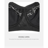 Full figure bra lace women's thin push-up