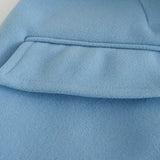 Women Woolen Coat Blazer Collar Coat Female Autumn and Winter Loose Casual Double Breasted Woolen Coat