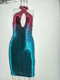 Women's Evening Gown Summer Dress Sequined Sexy Dress