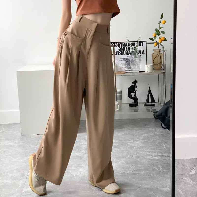Women Sweatpants Fall Loose Straight Wide Leg Casual Working Pants