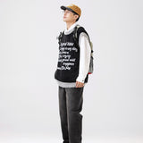 Unisex Sweater Winter Removable Sleeve Two-Way Sweater