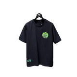 Ch hip-hop t shirts high version ch colorful heavy industry horseshoe embroidery loosecasualpure cotton american heavy weight