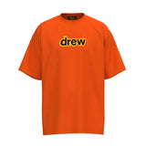 Drew house tshirt r streetwear smiley face & letter print crewneck pullover short sleeve wholesale single piece