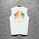 Amiri tank top gradient splash paint printing