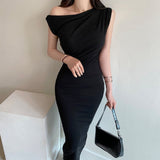 Women Dresses Summer Dress Sheath Slim Fit Long Dress