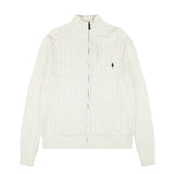 Rl ralph lauren lambswool cardigan - women's warm knitwear, couple's style, loose fit, autumn/winter zip-up turtleneck top